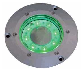 Replacement LED Heli Landing Light — alternative angle showing LED ring and lens